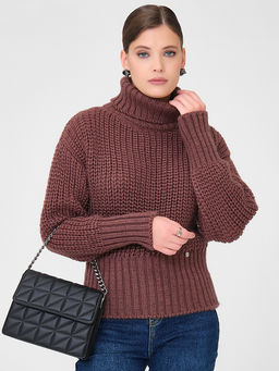 Водолазка крупной вязки