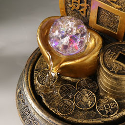 Фонтан настольный с подсветкой «Монета. Богатство», 16×16×20 см