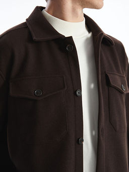 Regular Fit Uzun Kollu Ka?e Erkek G?mlek Ceket