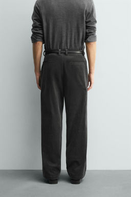 CORDUROY PLEATED TROUSERS - Zara фото 3