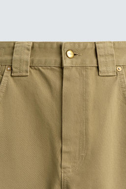 PANTAL?N CARPINTERO WIDE FIT / Tostado - Zara фото 9