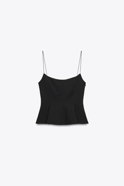 STRETCH PEPLUM TOP - Zara фото 5