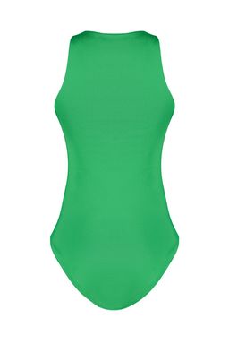 Yesil Halter Yaka Vucuda Oturan Esnek Alttan C?tc?tl? Orme Body TWOSS20BD0044