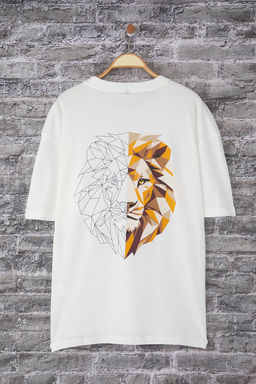 TRENDYOL MAN Siyah Oversize/Genis Kesim S?rt Hayvan Bask?l? %100 Pamuk T-Shirt TMNSS25TS00117 - Trendyolmilla фото 17