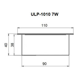 ULP-1010 7W/4000К IP40 GRILYATO OPAL BLACK Светильник светодиодный потолочный встраиваемый. Белый свет (4000K). 788Лм. Для ячеек 100x100мм. Корпус черный. В комплекте с и/п. ТМ Uniel