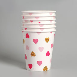 Набор бумажной посуды Сердца - Страна карнавалия фото 4