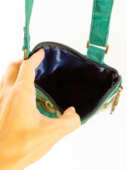 Сумка замшевая в ассортименте через плечо1107/68 - Ганг фото 4