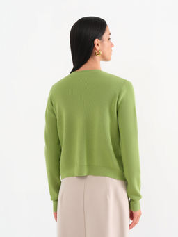 Conso/KCL 230623 - pale green Кардиган + Топ женский  фото 4