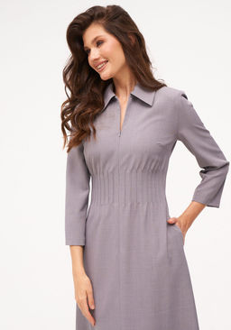 Платье KaVari 1089 серый  фото 7