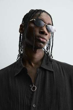 FLOWING SHIRT WITH PINTUCKS - Zara фото 5