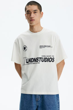 Camiseta estampada Relaxed Fit - H&m фото 5