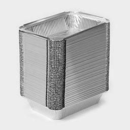 Цена за 100 шт. Форма из фольги для выпечки и запекания Доляна, 960 мл, 21.815.54 см  фото 7