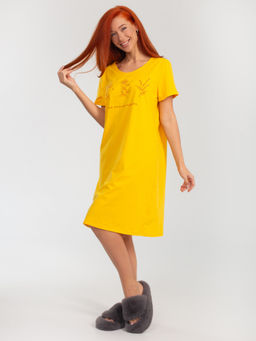 Платье женское кулирка "АСТРА" ЖЕЛТЫЙ