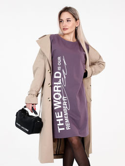 Платье женское П-163 (футер с лайкрой) Чёрная