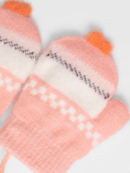 Варежки детские на шнурке Kim Lin  фото 2