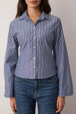 Ekru Korse Detayl? Bele Oturan Gomlek TWOAW26GO00055 - Trendyolmilla фото 10