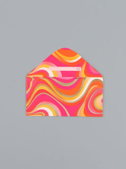 Цена за 5 шт. Конверт для денег «Орнамент», розовый, 16,5 х 8 см