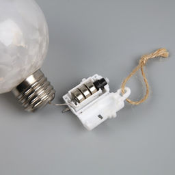 Ёлочный шар Светлый шар, d=8 см, 5 LED, от батареек LR44x3, свечение тёплое белое - Luazon lighting фото 3