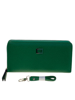 Женское портмоне из искусственной кожи, цвет зеленый