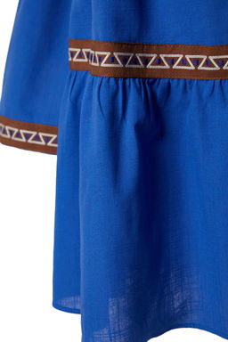 Saks Mini Dokuma F?rf?rl? Plaj Elbisesi TBESS24EL00090 - Trendyolmilla фото 8