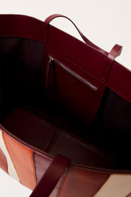 LEATHER STRIPE MAXI SHOPPER LIMITED EDITION - Zara фото 8
