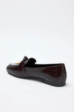 Koyu Kahverengi Kad?n Loafer Ayakkab? TAKAW26LA00012 - Trendyolmilla фото 6