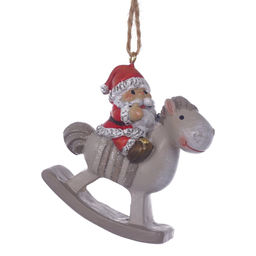 Фигурка декоративная подвесная "Ангел/Дед Мороз", L5,5 W2,5 H6 см, 4в.