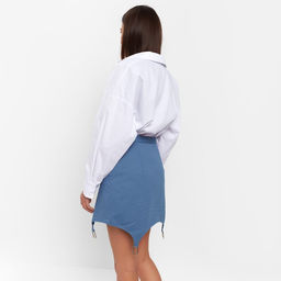 Юбка мини джинсовая женская MIST: Denim, размер 44, синяя