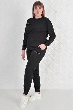 Арт. 2353 Костюм с брюками женский 50-58 (5 шт) Цвет:верх-черный,низ-черный - Калинка фото 14