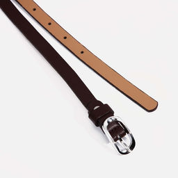 Ремень женский, ширина 1.2 см, винт, пряжка металл, цвет коричневый - Simaland фото 2