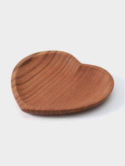 Тарелка Сердце, 16?16?2 см, тиковое дерево