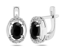 Серьги, сапфир корунд, Ю-СГ200М50