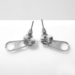 Серьги Замок, цвет серебро - Queen fair фото 2