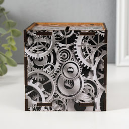 Деревянная копилка для денег «Ты можешь все», куб, с надписью, 10×10×10 см