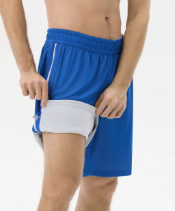 Шорты двухсторонние JOGEL DIVISION PerFormDRY Double-side Shorts, синий/белый  фото 13