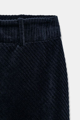 STRAIGHT CORDUROY MIDI SKIRT - Zara фото 8