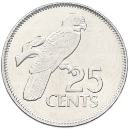 Монета 25 центов 2012 года Сейшелы
