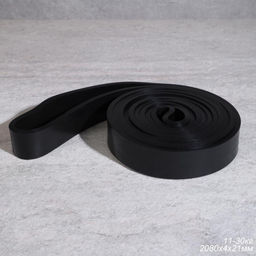Эспандер ленточный Woohooo Fit Tape / 2080X4X21mm / Cила сопротивления 11-30 кг / TPE / уп 80/Черный