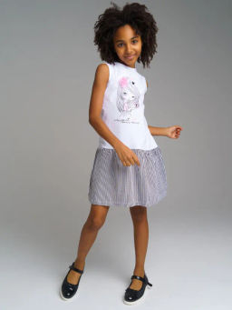 PlayToday / Платье трикотажное для девочек  фото 5