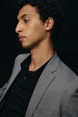 Slim Fit Single-breasted jacket - H&m фото 7