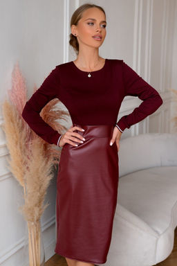 Платье Open Style 4558 бордовый