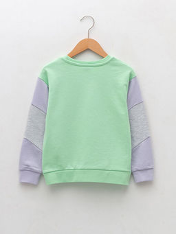 Bisiklet Yaka Bask?l? Uzun Kollu Erkek ?ocuk Sweatshirt - Waikiki фото 2