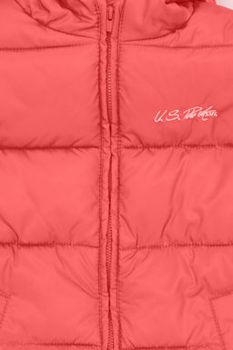 U. S. Polo Assn Светло-розовое пальто с капюшоном для девочки - U.s. polo assn фото 13