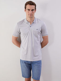 Polo Yaka Merserize G?r?n?ml? Erkek Ti??rt