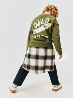 ACOOLA / Джемпер детский для мальчиков Mackay хаки  фото 6