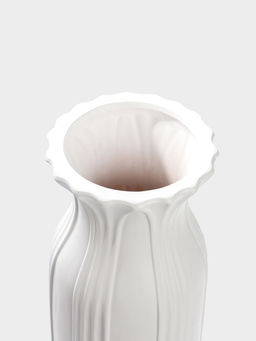 Ваза напольная керамика "Боливар" 61х15 см, белый