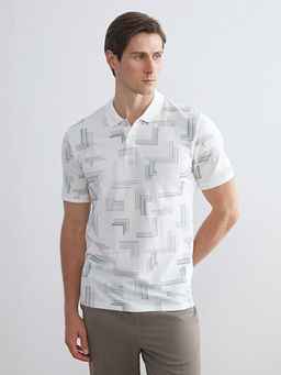 Polo Yaka Desenli Pike Erkek Ti??rt