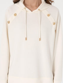 Ekru Oversize Sweatshirt
