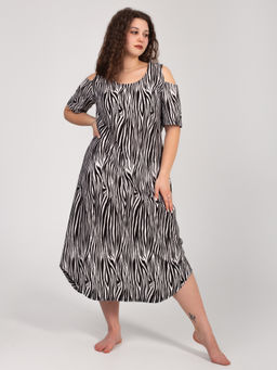 Платье женское кулирка "ВЛАДА" ЗЕБРА