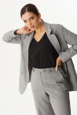 Брюки ELady 4304 светло-серый, полоска фото 3